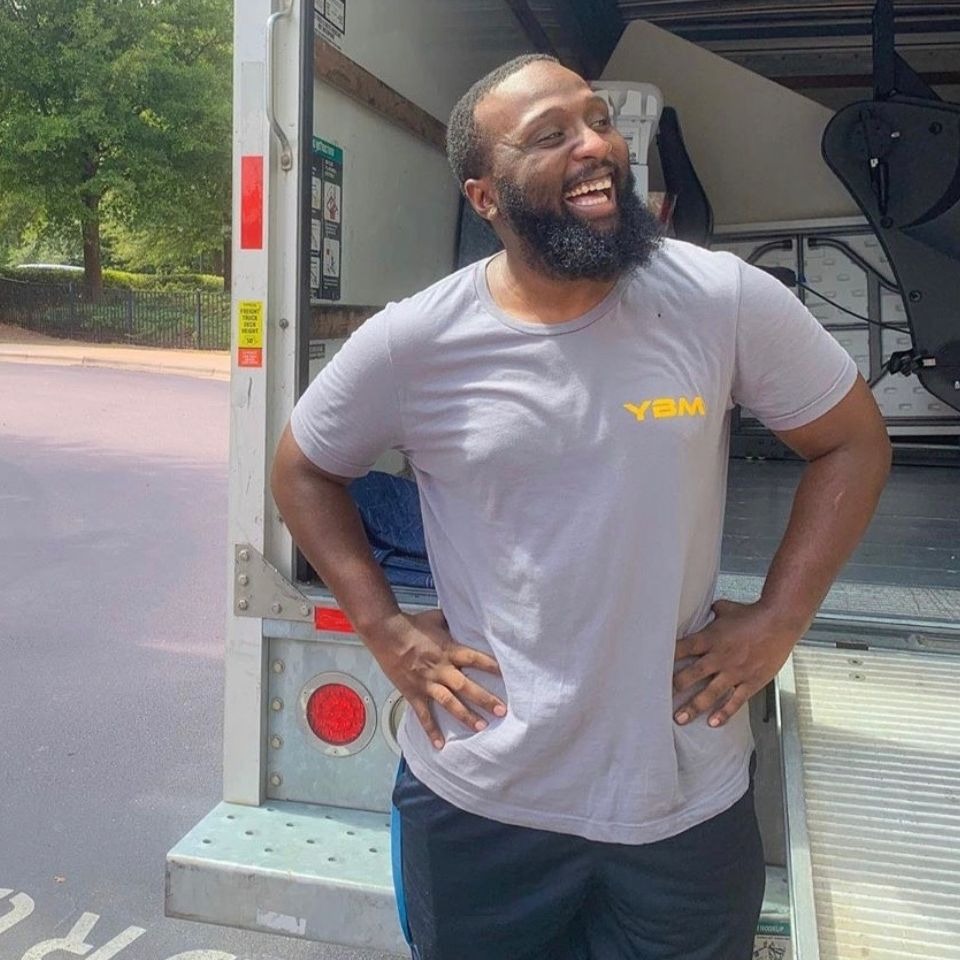 deonte showing off his loveable smile after a big move